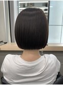 【GEEKS渋谷】切りっぱなしボブ/ラベンダーグレージュ/透明感