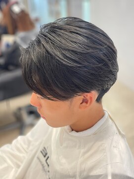 ケンジ 平塚ラスカ店(KENJE) メンズ縮毛矯正/曲がる縮毛矯正/センターパート/平塚