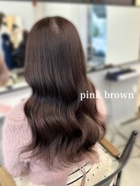 フォンズ(FONS)&nbsp;ピンクブラウン　ピンクカラー　艶ブラウン