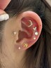 話題の【耳ジュエリー】つけ放題コース　￥4950