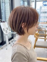 ビューナゴヤ 名駅(VIEW NAGOYA)&nbsp;ショート/オリーブカラー/髪質改善/白髪ぼかし/小顔