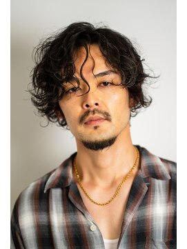 メゾンフォーメン トアロード(Maison for men TorRoad) メンズパーマ　スパイラルパーマ　メンズメッシュ　ホワイト