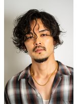 メゾンフォーメン トアロード(Maison for men TorRoad) メンズパーマ スパイラルパーマ メンズメッシュ ホワイト