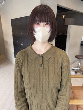 ヘアー アイス ルーチェ(HAIR ICI LUCE) ラベンダーグレー/ダークパープル/顔まわりレイヤー/堀場