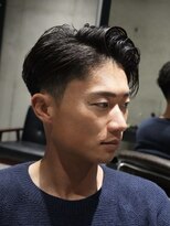 メッツ 原宿(METS) MEN'S/かき上げサイドパート×テーパーフェード/ビジネスヘア