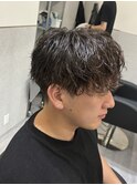 名古屋/栄/メンズパーマ/波巻きパーマ/シャドウパーマ/茶髪
