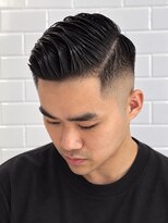 ゼロスバーバー(0's BARBER SHOP)&nbsp;フェード/バーバースタイル/アップバング/73/メンズ/ビジネス