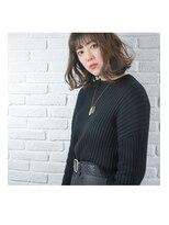 ネウィ ハウオリ 札幌駅前(newi hau'oli)&nbsp;ボブ×切りっぱなしウェーブ