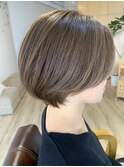 ナチュラルアッシュ×ショート