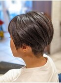 ３０代・４０代/５０代人気　黒髪　小顔ショートボブ