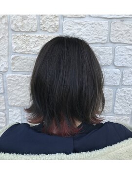 アリーナ 緑が丘店(arena) インナーカラーxバイオレットピンク