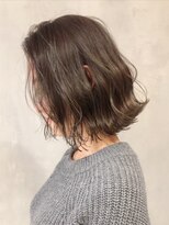 アルバム 新宿(ALBUM SHINJUKU)&nbsp;オリーブアッシュ_外ハネボブアッシュブラウン_ba260782