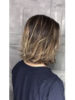 ヘアサロンエム 川越(HAIR SALON M)&nbsp;デザインカラー/厚めバング/ローライト/スリークボブ