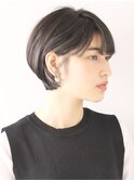 大人のメリハリショート/30代40代/黒髪ショート
