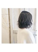 ほつれウェーブボブ