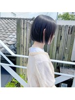 ミニボブ/簡単時短セット/暗髪グレー