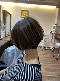ナチュラルハイライト×ショートボブ