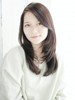 ナル 宇都宮(nalu)&nbsp;かきあげバングの内巻きレイヤースタイル