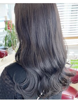 フラバー(flover) 【Miyuki】くびれ巻き×暗髪ダーラベンダーグレージュ