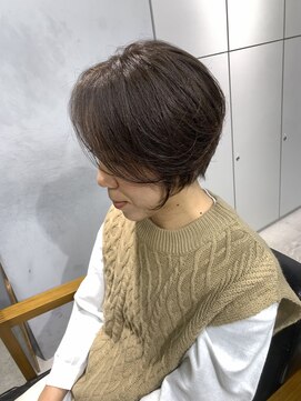 ニコフクオカヘアーメイク(NIKO Fukuoka Hair Make) 【NIKO】福岡天神大名前髪長め丸みショート大人可愛い