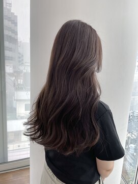 ザックラフィネ(ZACC raffine) グレーベージュ/透明感カラー/レイヤーロング