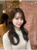 小顔顔周りカット×レイヤー【新宿美容室/髪質改善/韓国ヘア】