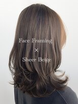 サラジュ 仁川店(SARAJU)&nbsp;透明感カラー　フェイスフレーミング×透明感◎アッシュグレー