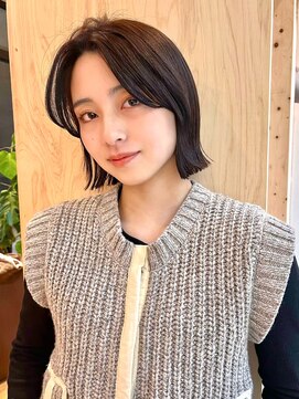 ラフ フロム ガーデン(Laf from GARDEN) 切りっぱなしボブ/美髪のススメ/韓国風/大人ボブ