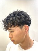 10代20代30代◎春のイメチェン前巻カールツーブロ刈り上げ