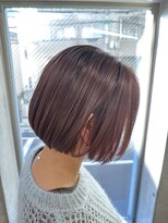 エウペ 渋谷(WEUPE)&nbsp;斜めバング/グレージュカラー/デザインカラー/シルキーベージュ