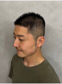 男前ベリーショート刈上げビジネスマンスタイル【新大阪】