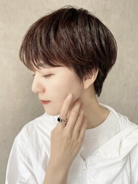 エンクス(enx) 耳掛けショートカットマッシュショート前髪あり20代30代40代