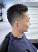 40代ベリーショート刈り上げオールバック40代男性髪型メンズ40代