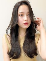 レア 表参道(L'ea)&nbsp;ミディアムヘア暗めカラーグランマッシュデザインカラー