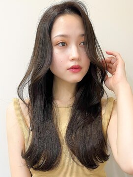 レア 表参道(L'ea) ミディアムヘア暗めカラーグランマッシュデザインカラー