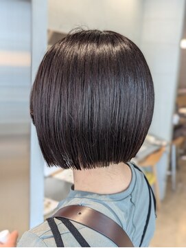 オーガニック リブ 川越(organic+live) 20代30代かわいい切りっぱなしボブ