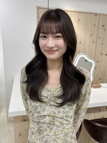 メルト 新宿(Melt)&nbsp;韓国風レイヤーカット/顔まわり小顔カット/オリーブブラウン