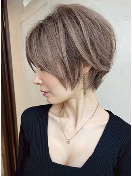 白髪ぼかし似合わせ大人ショート30代40代50代60代◎