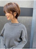 ショート今年春流行ショートヘア
