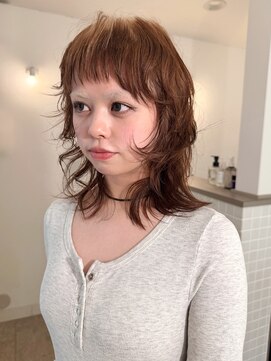 テトヘアー(teto hair) ウルフカット/ブラウンカラー/ブリーチなしダブルカラー