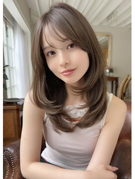 アグ ヘアー エイト 枚方市役所前店(Agu hair eight) 《Agu hair》【20代×モテ髪】内巻きワンカール ミディアム