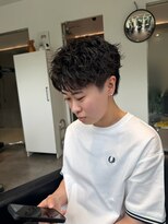 ウーズ ハラジュク(Ooze.HARAJUKU) ハッシュカットグレージュデザインカラーツートーンカラー原宿