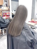 エンネ 新宿(enne) ウェーブミディアム似合わせカットメルティカラー縮毛矯正/新宿