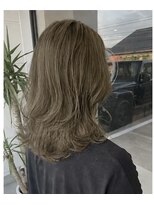 ルノヘアー(Lunohair)&nbsp;髪質改善オリーブカラー×レイヤー×ブリーチなしカラー