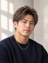 ORO MEN'S 緑地公園【オーロ/メンズ/眉毛/アイブロウ/メンズカット/メンズパーマ】&nbsp;【メンズカット】無造作センターパートショート