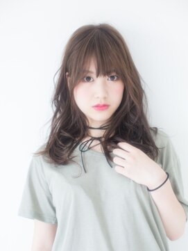 フラミューム 本厚木店(flammeum) グレージュ×くせ毛風ロングパーマ【本厚木】