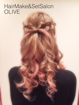 オリーブ(OLIVE) Olive*リボンハーフアップ