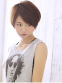 丸みショート/シアーカラーショート/縮毛矯正/髪質改善
