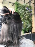 【W_SALON 河原町】インナーカラー/アッシュグレー