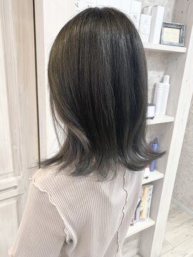 キャアリー(Caary) 福山市美容室Caary 人気 抜け感グレージュ インナーカラー